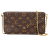 Felicie Pochette, &pound;850, Handbags, Brown, Canvas, Front view